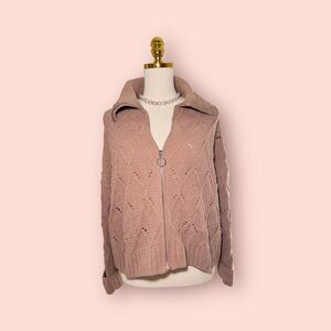 Cozy Pink Knit Sweater